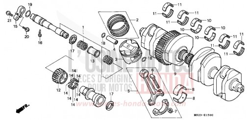 VILEBREQUIN/PISTON CBR1000FL de 1990